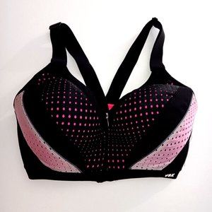 34DD Victoria's Secret Women's VSX Black & Pink Sports Bra